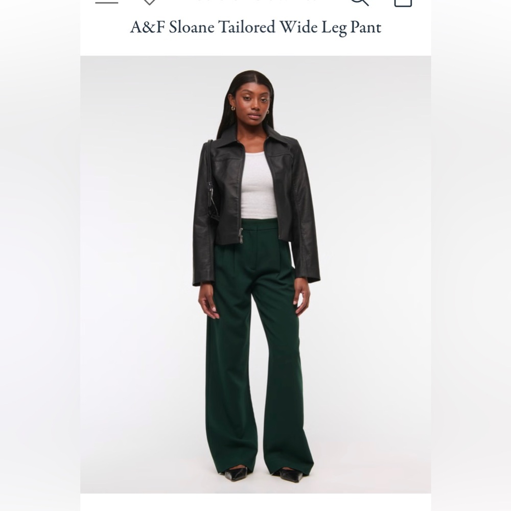 Chic Teal High-Waisted Trousers